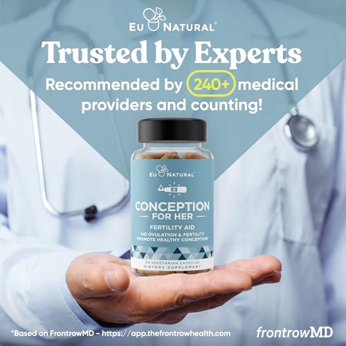 Conception Fertility Supplements for Women – Aids Ovulation, Hormonal Balance, & Regular Cycles – Prenatal Vitamin Support with Myo-Inositol, Folate, Folic Acid, Vitex – 60 Vegetarian Soft Capsules