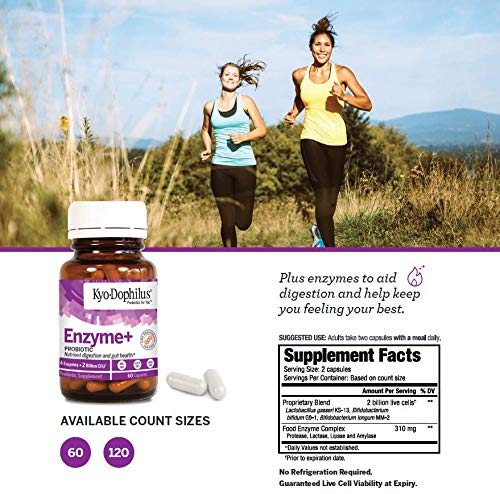 Kyolic Kyo-Dophilus Probiotic Plus Enzymes (60-Capsules)