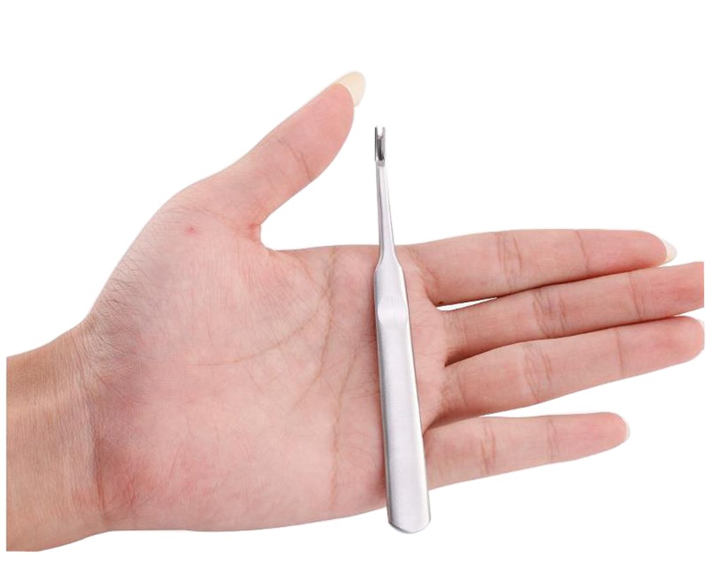 ericotry Professional Stainless Steel Cuticle Pusher Trimmer Hangnails Nails Cleaner Scissors Remover Nipper Clipper/Nail Art Manicure Tool For Adult