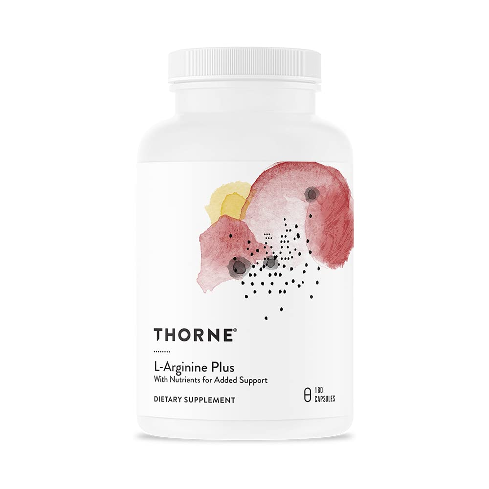 THORNE L-Arginine Plus (Formerly Perfusia Plus) - Sustained-Release Cofactors to Support Heart Function, Nitric Oxide Production & Optimal Blood Flow - 180 Capsules