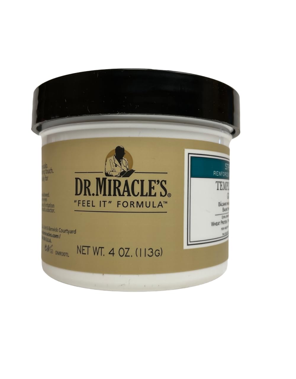 Dr. Miracles Strengthen Temple & Nape Gro Balm 4oz (3 Pack)