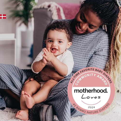 Bambo Nature Hypoallergenic Baby Diapers, Eco-Labelled Sustainable Diapers, Enhanced Leakage Protection, Totally Chlorine-free, Skin Friendly, and Super Absorbent - Size 1 (36 Count)