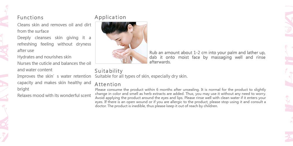 Naruko Rose and Botanic Ha Aqua Cubic Foaming Wash, 4.2 Ounce