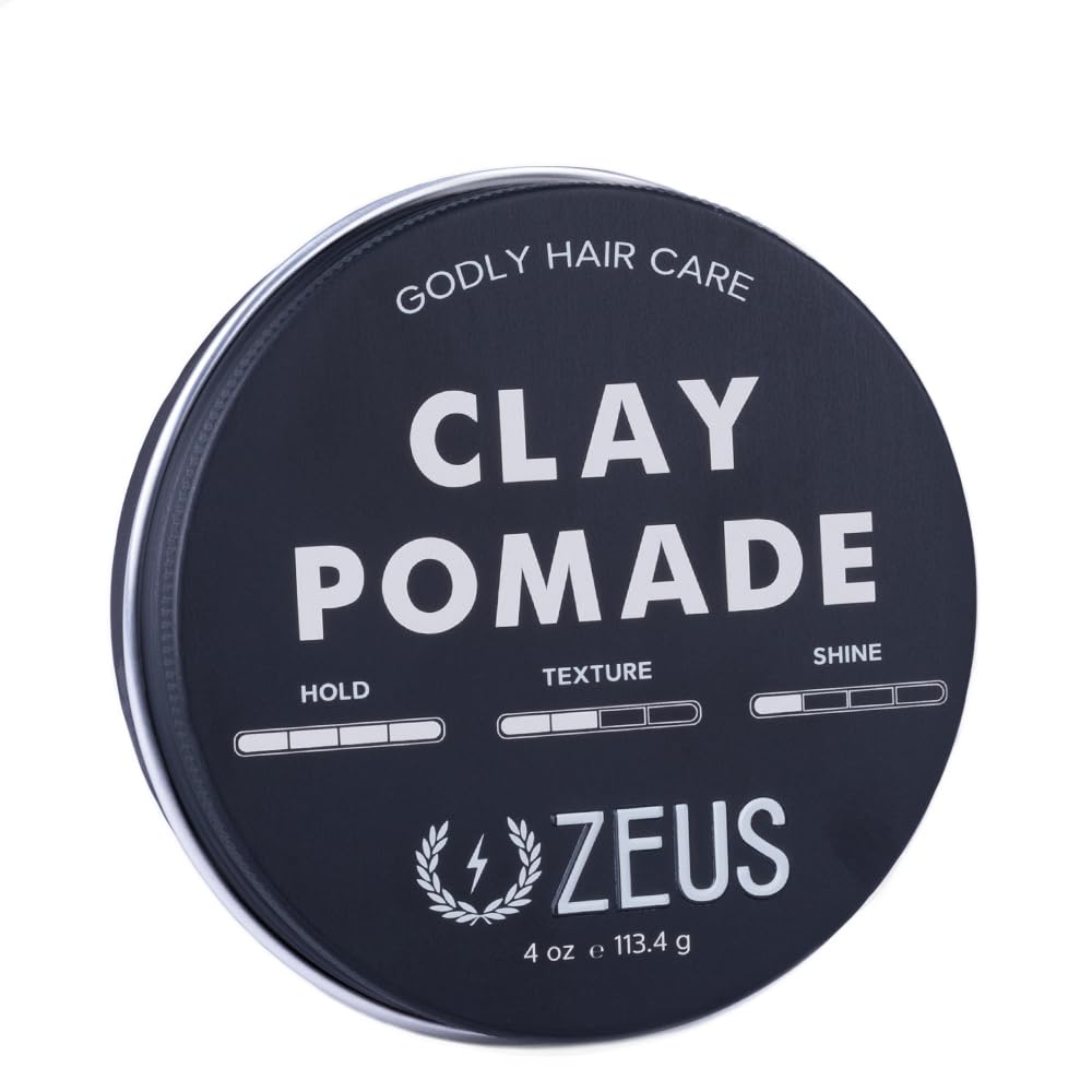 ZEUS Clay Pomade, Firm Hold, 4 Ounce