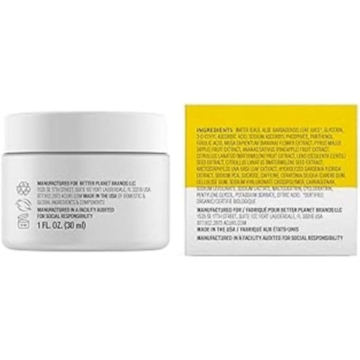ACURE Brightening Vitamin C Jelly Mask | 100% Vegan | For A Brighter Appearance | Ferulic Acid & Banana Flower Extract | All Skin Types | 1 Oz