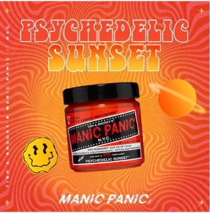 Manic Panic Semi Permanent Color Cream, Psychedelic Sunset, 113g