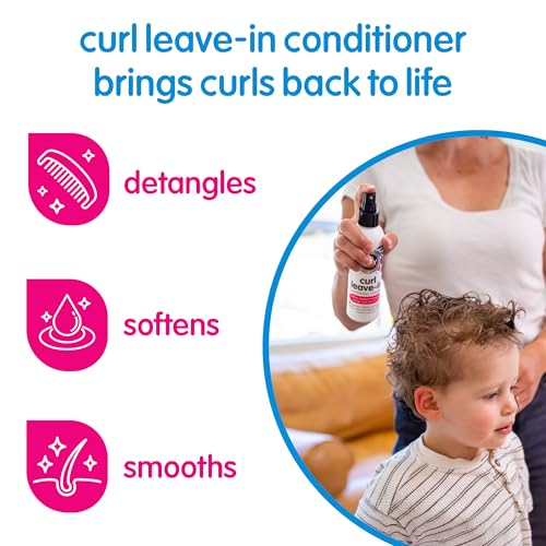 So Cozy Leave In Conditioner Spray (8 Fl Oz) Paraben-Free Detangler for Kids' Curly Hair, Deep Conditioner & Tangle-Free Curls, Gentle & Nourishing with Keratin, Vitamin B5, Olive Oil & Jojoba Oil