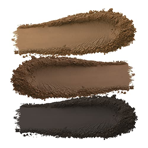 Boobeen 3 Color Eyebrow Powder Palette, Waterproof Eyebrow Makeup, Brow Definer to Shape Perfect Brow