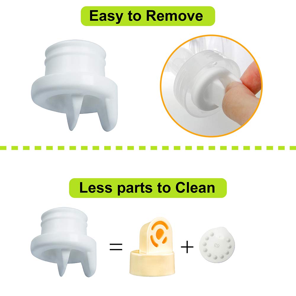 Nenesupply 4 pc Duckbill Valves Compatible with Medela and Avent Pumps Not Original Medela Pump Parts Work with Medela Pump in Style Medela Symphony Replace Medela Valve Membrane and Avent Valve