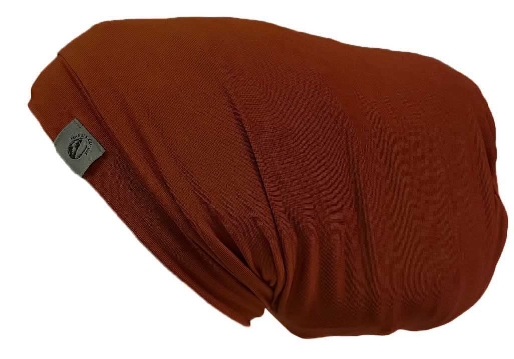 Fairy Black Mother Dreadlocks Locs Hair Cap bonnet for men women dreadlock caps for sleeping, Orange Rust, Medium