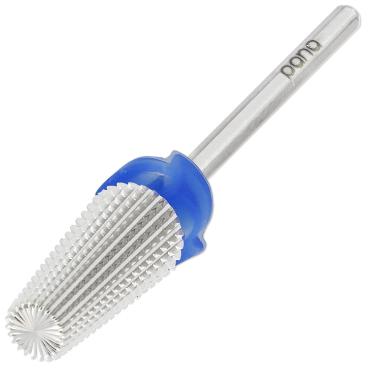 PANA Nail Carbide 5 in 1 Bit - Two Way Rotate use for Both Left and Right Handed - Fast remove Acrylic or Hard Gel - 3/32 Shank - Manicure, Nail Art, Drill Machine (Medium - M, Silver)