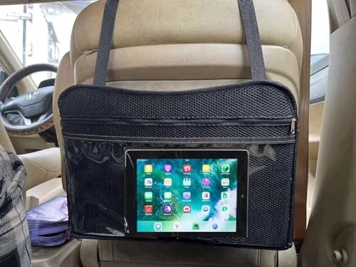 Coolmum Kids Travel Tray, Toddler Car Seat Tray, Double Sided Activity Organizer, Snack Lap Table, Baby Stroller Tray, Airplane Play Table, Waterproof and Foldable (Premium Blue)