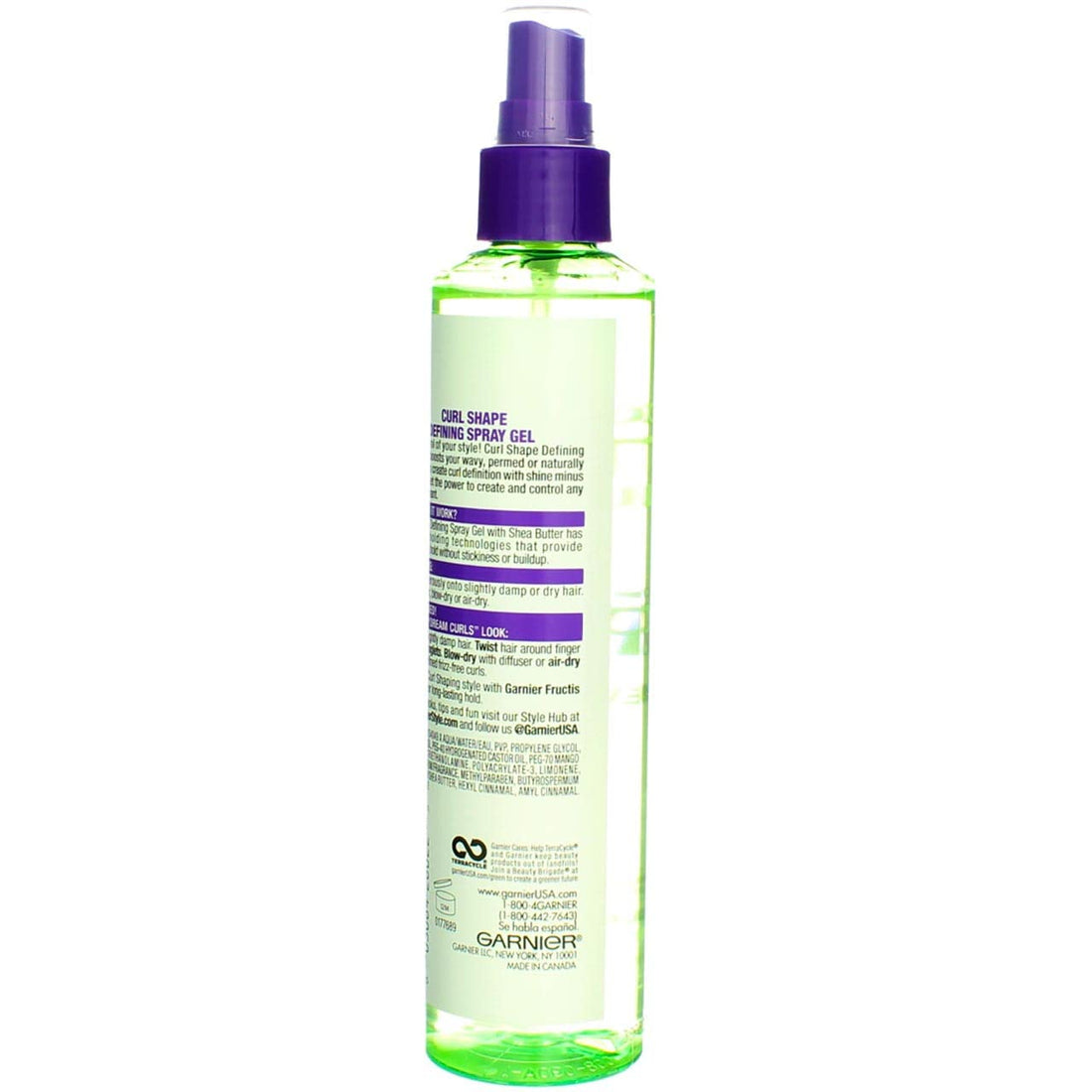 Garnier Fructis Style Curl Shaping Spray Gel Strong 8.50 oz (Pack of 3)