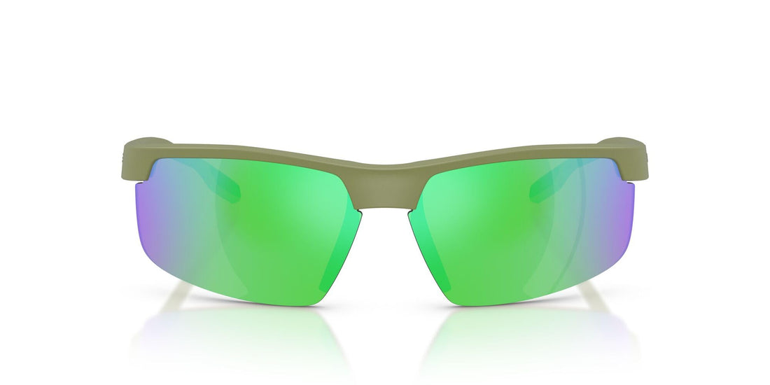 Native Eyewear Men's XD9048 Ridge-Runner Crest Rectangular Sunglasses, Forest Mist Green/Green Mirrored Polarized, 69 mm