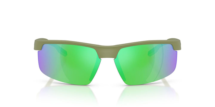 Native Eyewear Men's XD9048 Ridge-Runner Crest Rectangular Sunglasses, Forest Mist Green/Green Mirrored Polarized, 69 mm