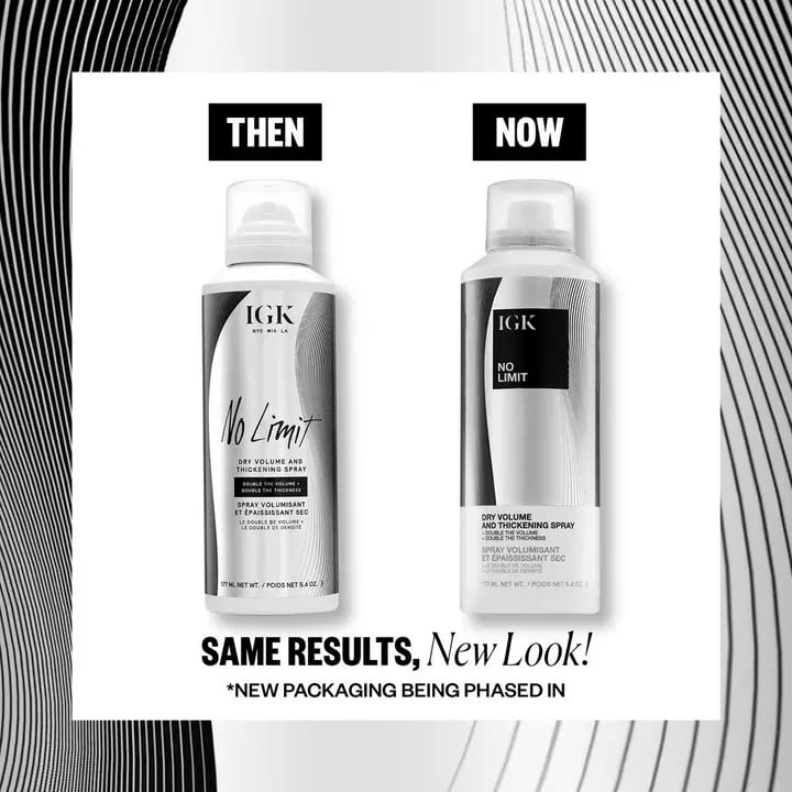 IGK NO LIMIT Dry Volume and Thickening Spray, 5.4 fl. oz.