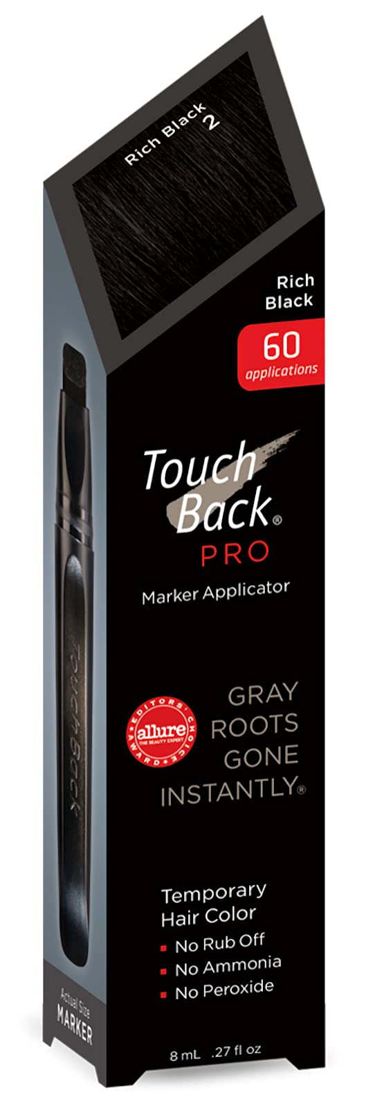 TouchBack Root Touch Up Hair Color Marker Rich Black