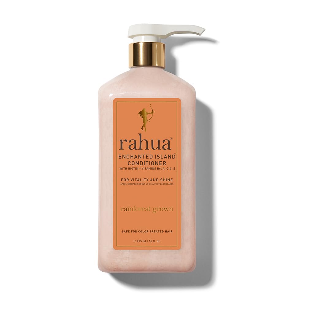 Rahua Enchanted Island Conditioner, Lush Pump, 16 Fl Oz, Promotes Strength, Hair Growth and Gives Shine to All Hair Types, Nourishing Hair Conditioner for Men and Women