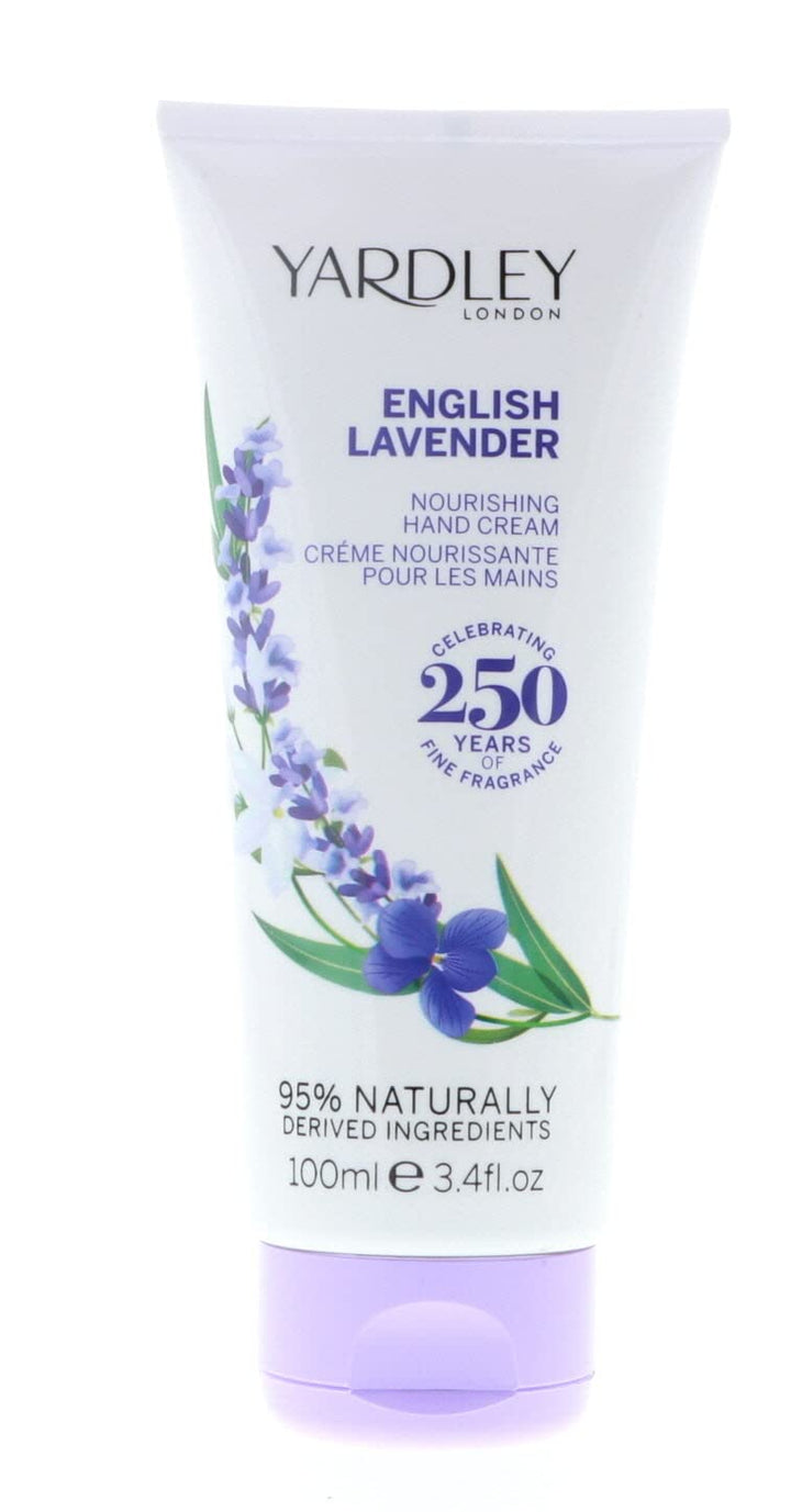 Yardley of London English Lavender Hand and Nail Cream for Women, 3.4 Ounce