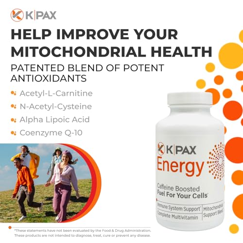 K-Pax Energy - High Potency Mitochondrial Nutrients - Immune Boosting Energy Multivitamin - 120 Tablets