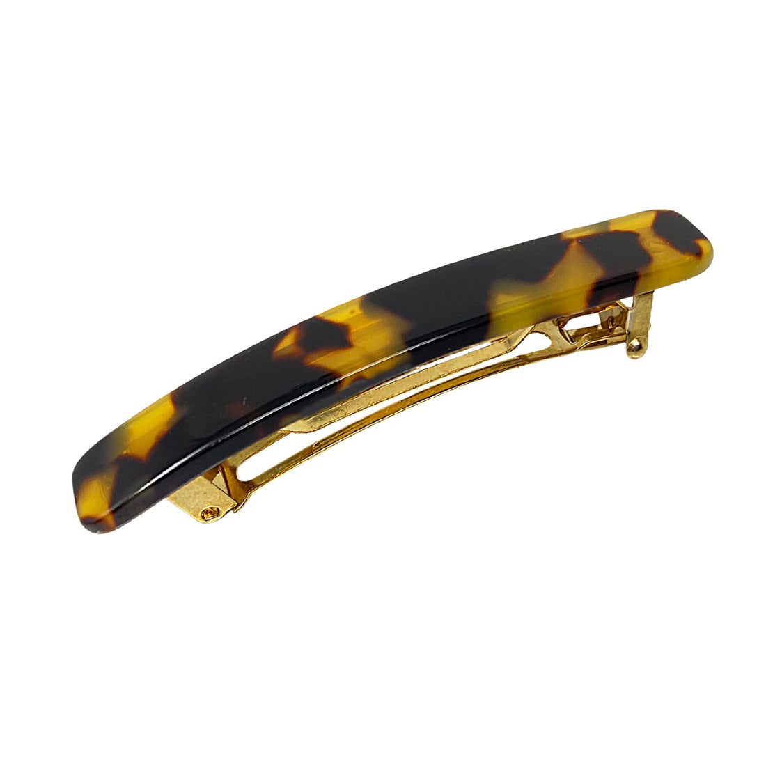 French Amie Small 2 1/4 Inches Tokyo Celluloid Handmade Automatic Hair Clip Hair Barrette - (Tokyo)
