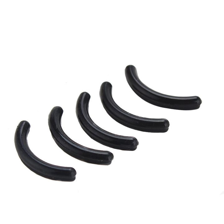 Black(5PCS) : 5PCS/18PCS Silicone Replacement Cushion Eyelash Curler Rubber Refills Pad Makeup Tool for Most Eyelash Curler (Black(5PCS))