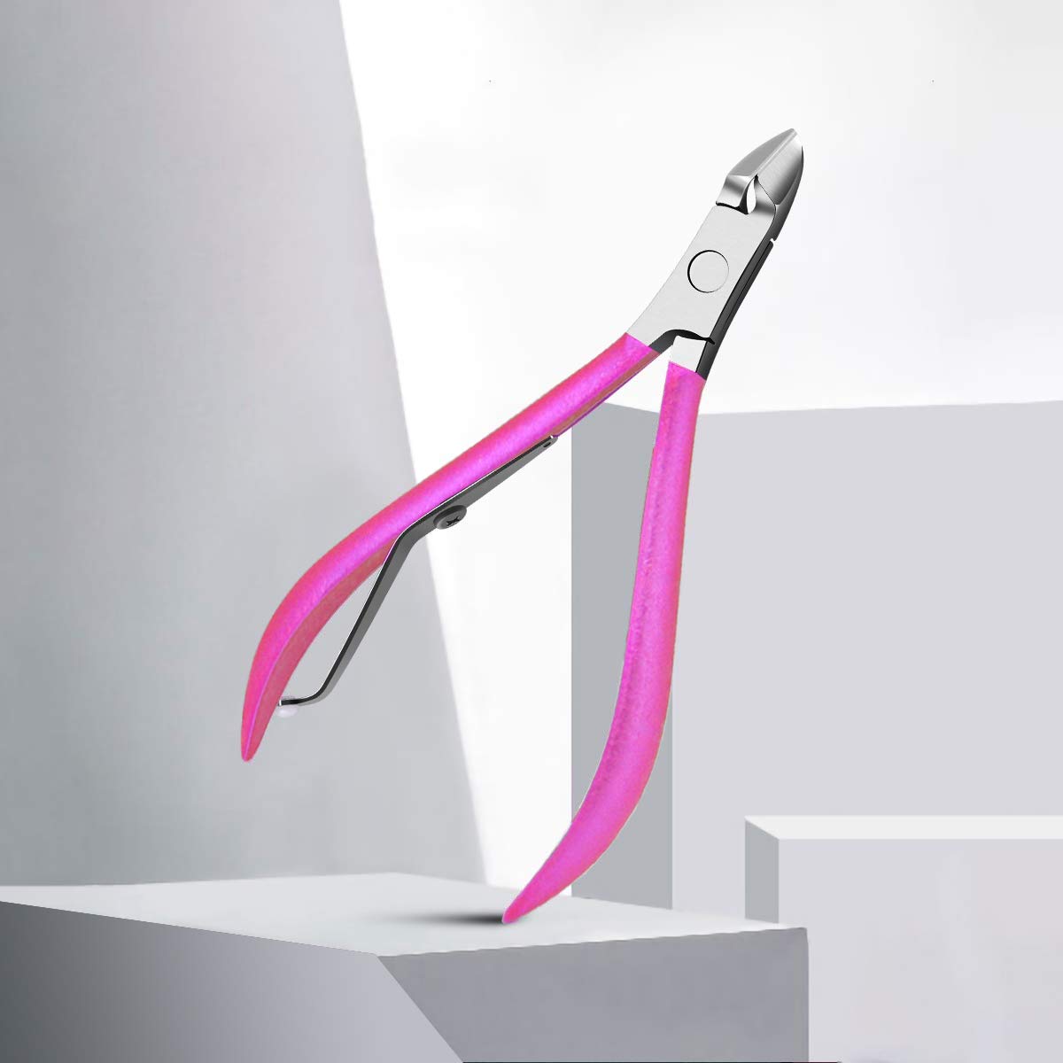 Glamne Manicure Pedicure Set Professional Nail Care Grooming Kitwith Travel Case 18pcs (Shining Rosy)