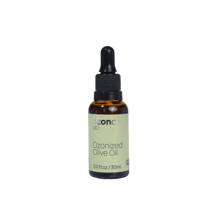 OZONCARE Ozonated Olive Oil - Moisturizing, Nourishing and Purifying Oil, Skin Treatment, Natural Products, Sensitive and Damaged Skin, Accelerates Skin Repair - VEGAN, Paraben Free - 1.05Oz/30 g