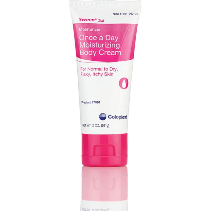 Coloplast Sween 24 Once a Day Moisturizing Body Cream - Moisturizer For Normal to Dry, Flaky, Itchy Skin - Fragrance and Lanolin Free - 5 Ounce Tube by Sween 24