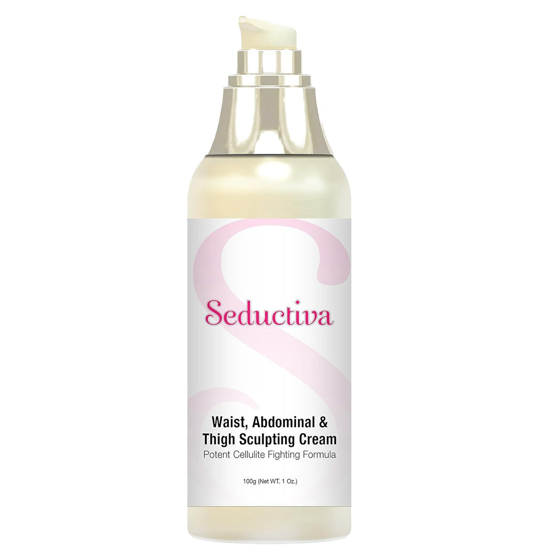 Seductiva Waist, Abdominal & Thigh Sculpting Cream - Potent Cellulite Fighting Formula - Body Slimming & Firming