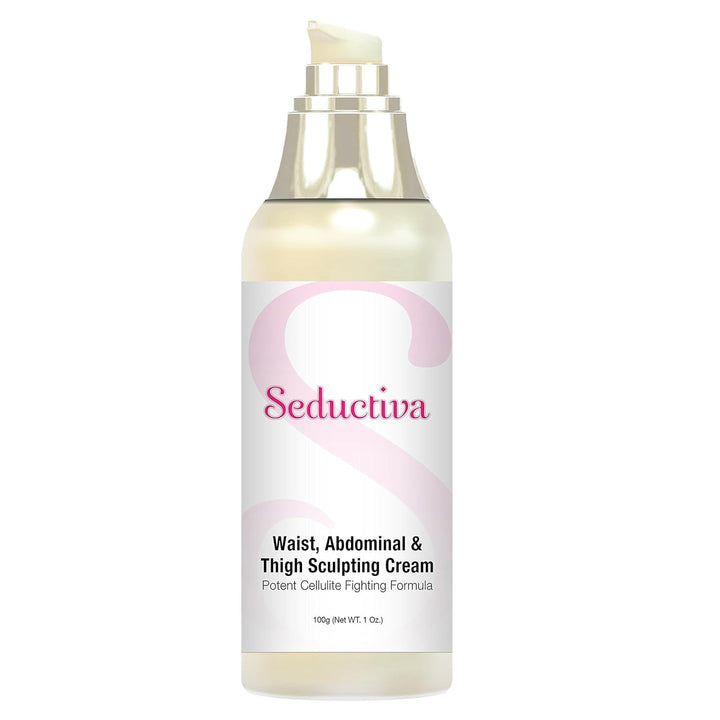 Seductiva Waist, Abdominal & Thigh Sculpting Cream - Potent Cellulite Fighting Formula - Body Slimming & Firming