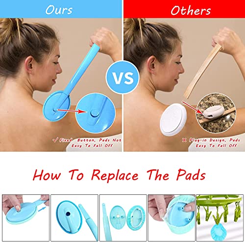 Easy Lotion Applicator, Back Rubs Massager Bath Brush, Extra Long Handle, Easily Self Apply Lotions, Great for Body Care