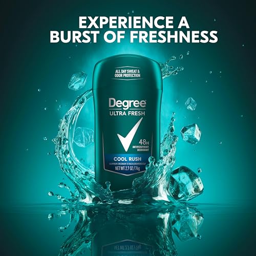 Degree Men Ultra Fresh Antiperspirant Deodorant Stick for Men 4 Pack Cool Rush 2.7 oz