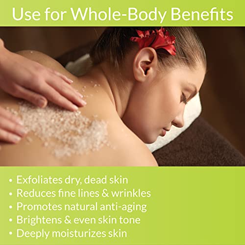 Organic Fiji Whole Body Scrub - Infused with Coconut Oil, Exfoliating Sugar Scrub for Smooth and Soft Skin, Exfoliates & Restores Skin's Natural Biosphere, Coconut Lime 20 oz