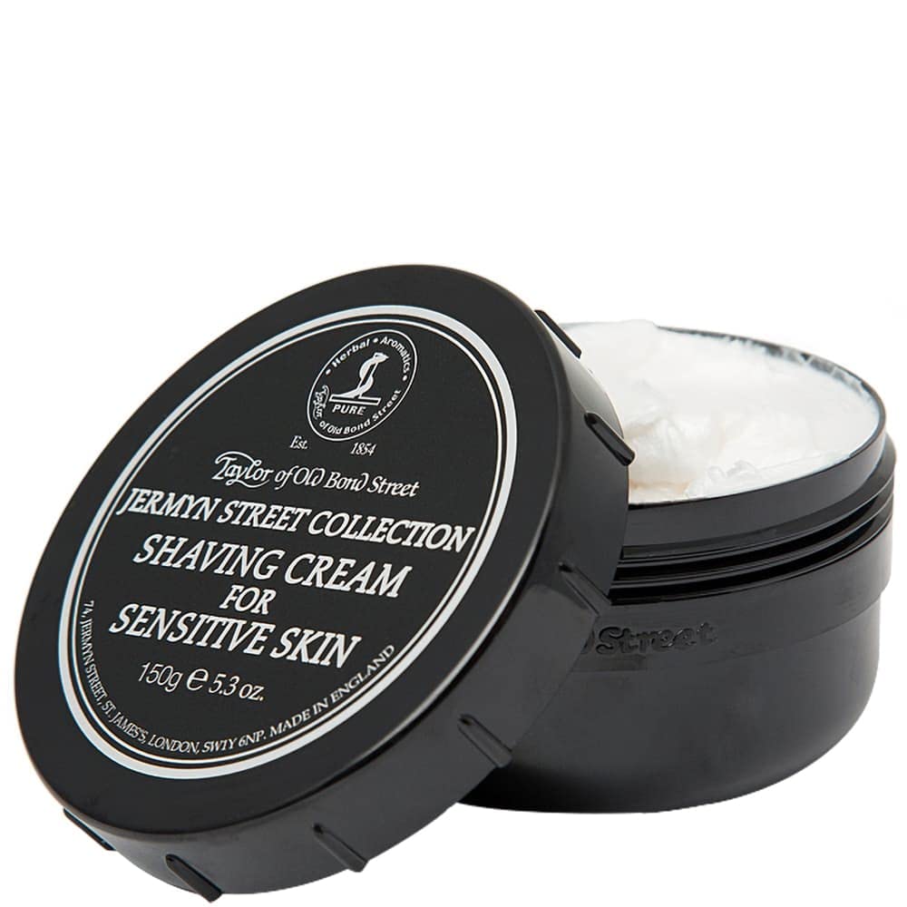 Taylor of Old Bond Street Jermyn Street Luxury Shaving Cream for Sensitive Skin, 5.3-Ounce