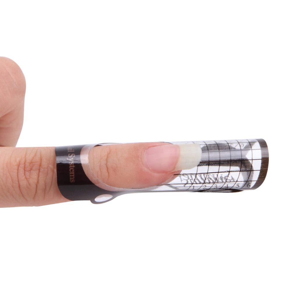 Tvoip 100Pcs/Pack Nail Forms Extension Tips Guide Extension French DIY Tool Acrylic UV Gel Nail Art Tools Builder Sticker Sculpting (Bee)