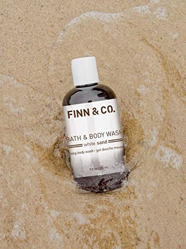 FINN & CO. Bath & Body Wash for Men and Women, Cleanse, Hydrate, Soothe, White Sand Fragrance, 8 oz