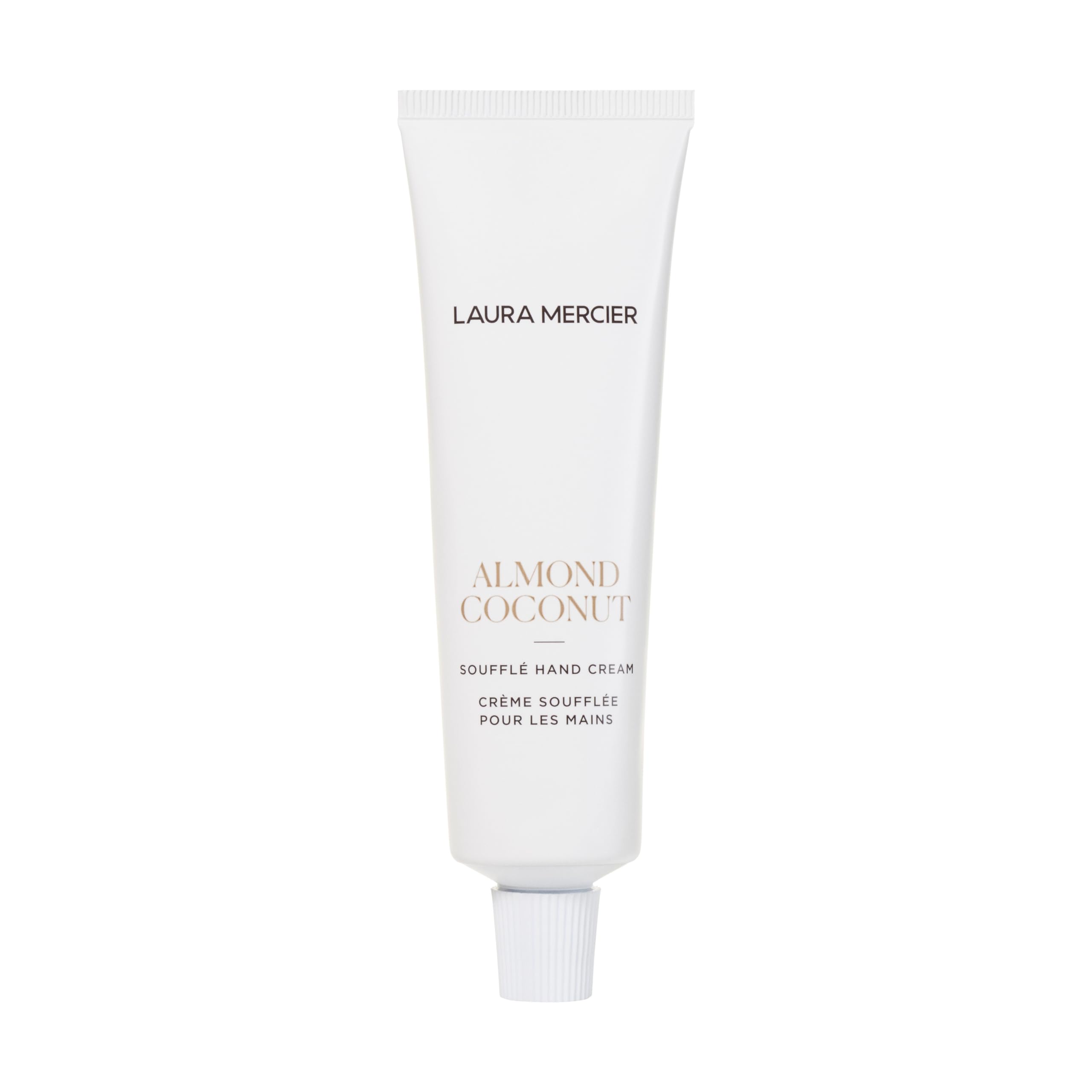 Laura Mercier Soufflé Hand Cream, 24HR Hydration, Nourishes and Repairs, Instantly Moisturizes and Improves Skin Texture, Infused with Shea, Mango, and Cocoa Butters, Almond Coconut