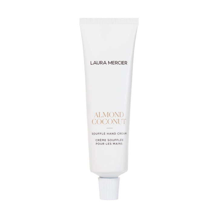 Laura Mercier Soufflé Hand Cream, 24HR Hydration, Nourishes and Repairs, Instantly Moisturizes and Improves Skin Texture, Infused with Shea, Mango, and Cocoa Butters, Almond Coconut