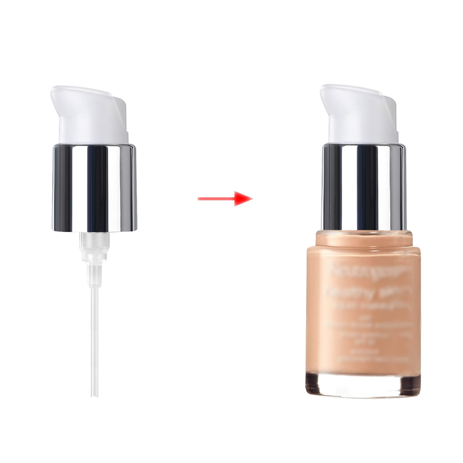 MORICHS 2PCS Replacement Foundation Pump For Neutrogena Healthy Skin Liquid Makeup Foundation