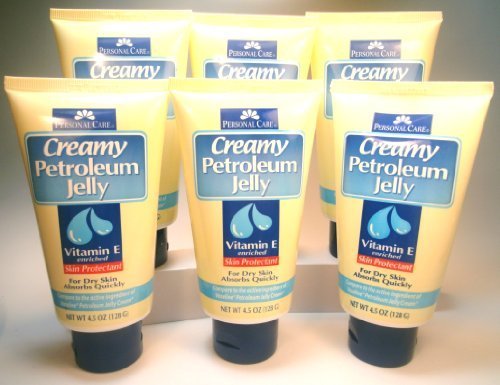 Creamy Petroleum Jelly - Vitamin E Enriched 4.5 Oz. (Lot of 6)Q