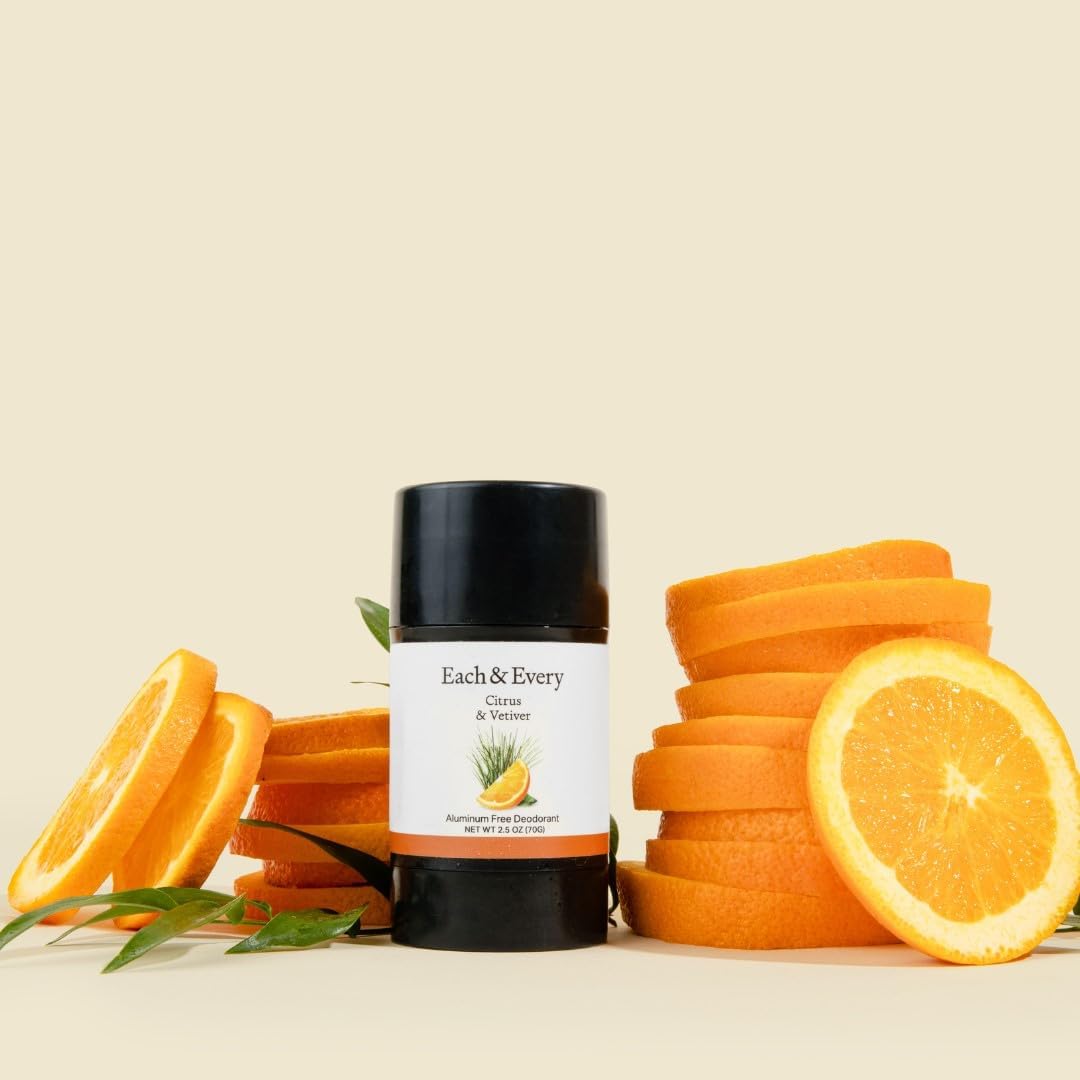 Each and Every All Natural Deodorant Stick, Citrus Vetivert