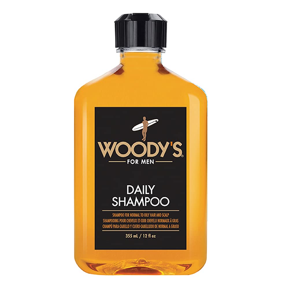 Woody's Daily Shampoo for Men, 12 Ounce by Woody's