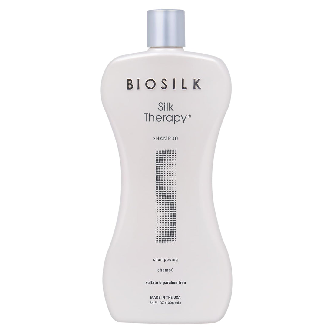 BioSilk Silk Therapy Shampoo, Gentle Hair Cleanser Delivers Healthy & Shiny Hair, Great For All Hair Types, Sulfate, Paraben, & Cruelty-Free, 34 Oz