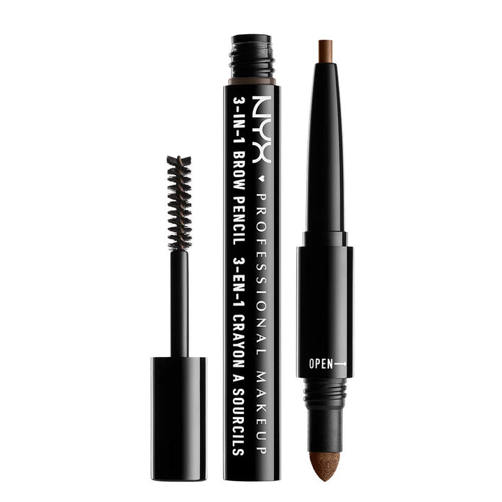 Nyx Professional Makeup 3 in 1 Brow, Soft Brown, 2.42ml