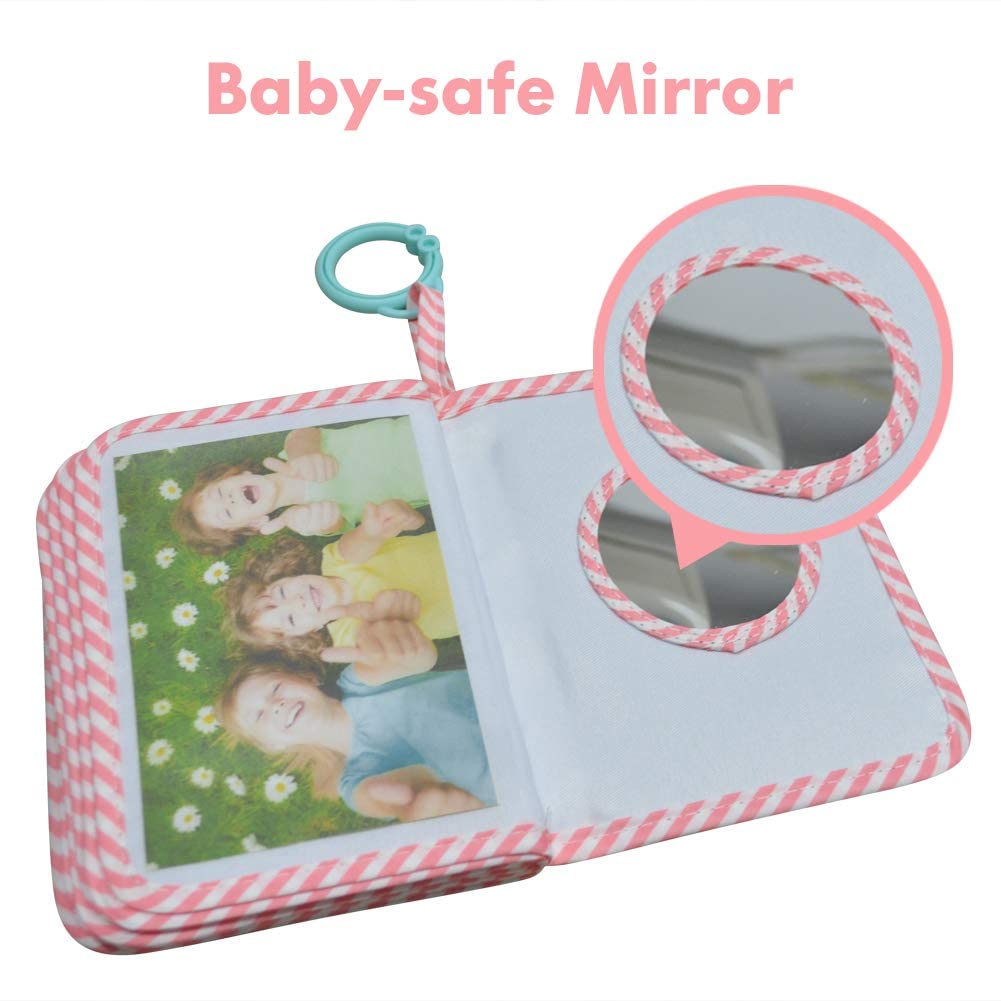 Baby's My First Family Album,Soft Cloth Photo Book,Baby Cloth Album with Photo Pockets