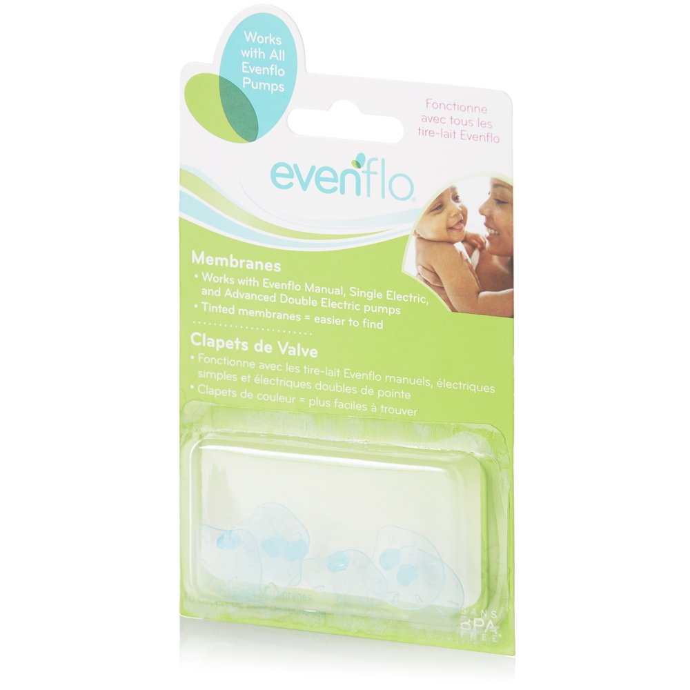 Evenflo Feeding Replacement Silicone Membranes for Advanced Breast Pumps (Pack of 6)