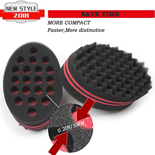AIR&TREE Magic Barber Sponge Brush for Waves, Dreadlocks, Coils, and Afro Curls - Hair Care Tool with 7 & 16 mm Diameters (1 PCS)