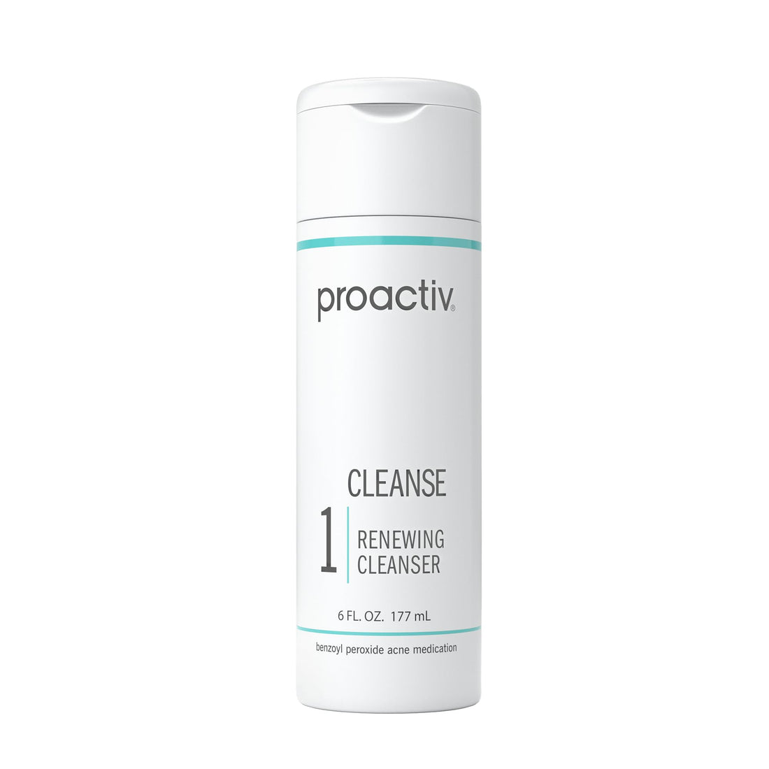 Proactiv Acne Cleanser - Benzoyl Peroxide Face Wash and Acne Treatment - Daily Facial Cleanser and Hyularonic Acid Moisturizer with Exfoliating Beads - 90 Day Supply, 6 Oz