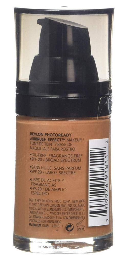 REVLON Photo ready Airbrush Effect Makeup, Cappuccino Liquid Foundation - 30 ml, Luminous Finish